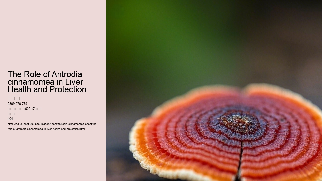 The Role of Antrodia cinnamomea in Liver Health and Protection
